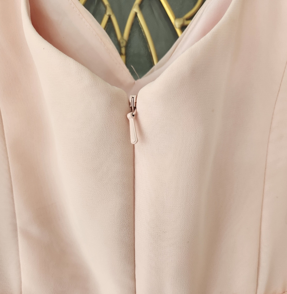 Davids Bridal Elegant Pink Sleeveless Dress - Picture 5 of 9